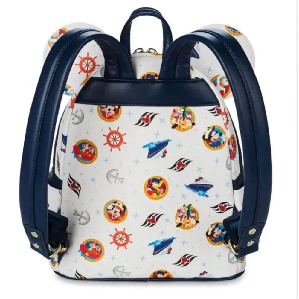 Disney Wish Cruise Line Inaugural Sailing Mini Loungefly Backpack AOP